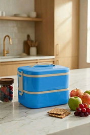 Hermia Caja de almuerzo BU0131 Azul de 1300 ml